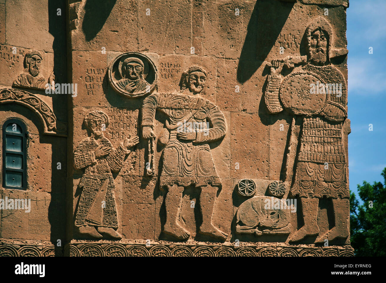 Europa, Türkei, Ost-Anatolien, Van-See, Ahtamar Adasi (Akdamar Insel), Kirche, Heilige-Kreuz-Kathedrale Stockfoto