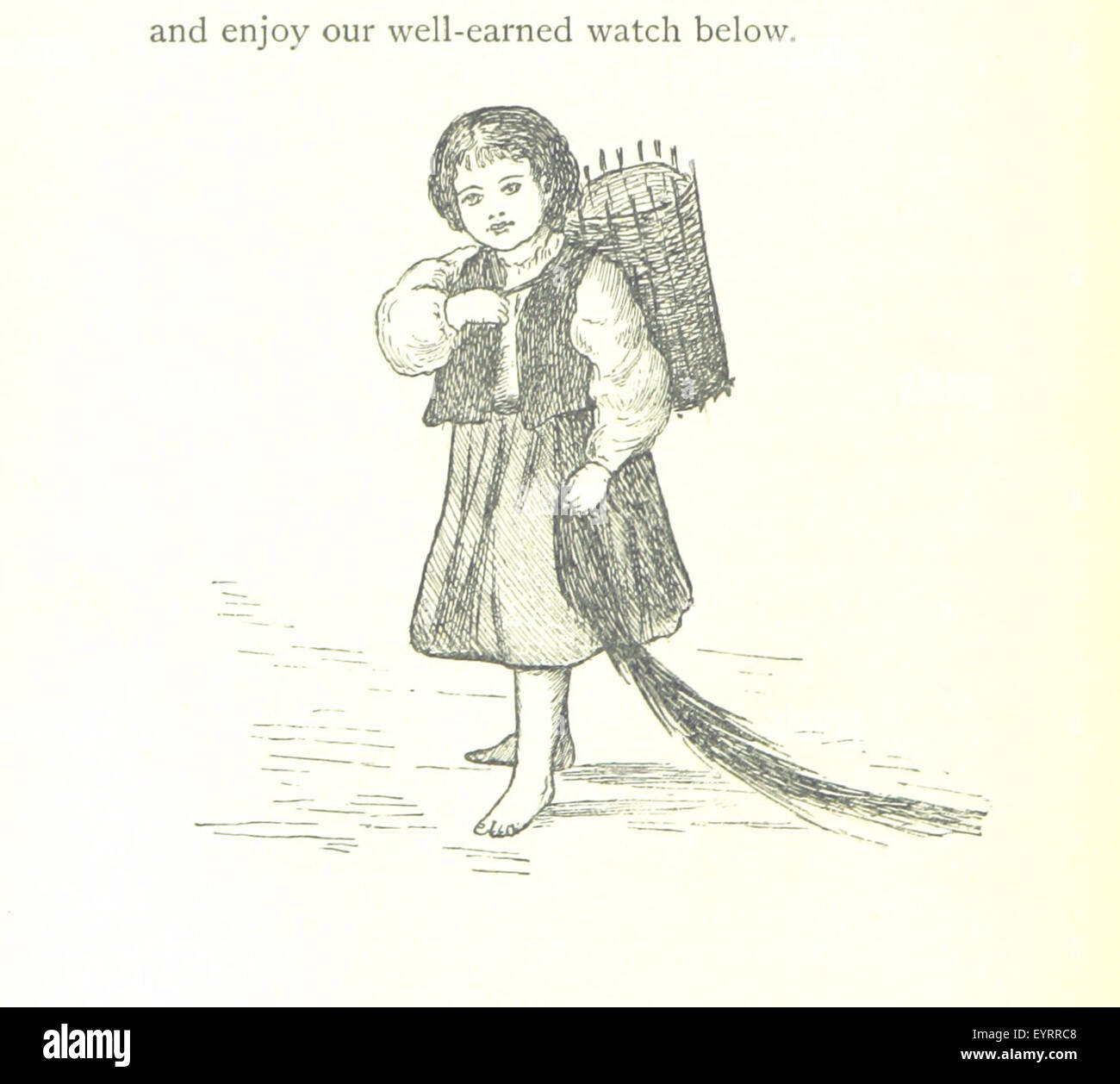 Illustration aus „Sunshine and Sea“, die die Kanalinseln und die bretonische Küste zeigt, mit Skizzen von F.T. und einem fotografischen Frontispiece. Stockfoto