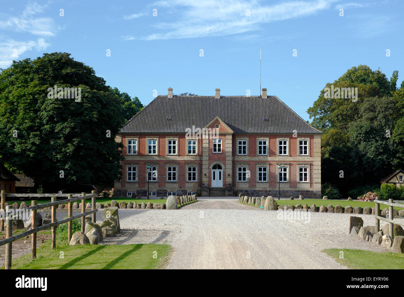 Das Herrenhaus Grønnessegaard in Hundested, Dänemark Stockfoto