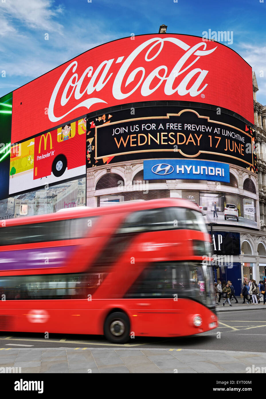 Piccadilly Circus, London, Vereinigtes Königreich Stockfoto