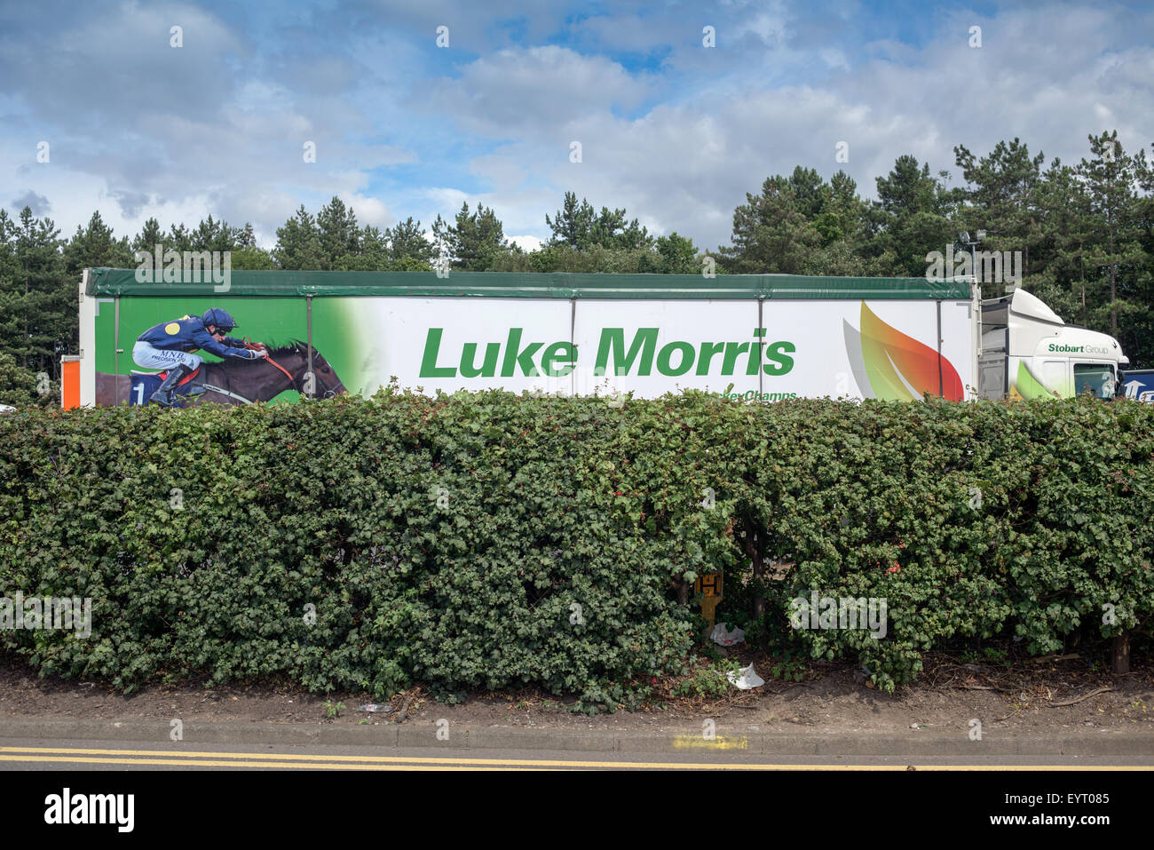 Trowell M1 Service Moto Nottinghamshire, Eddie Stobart LKW mit Lukas