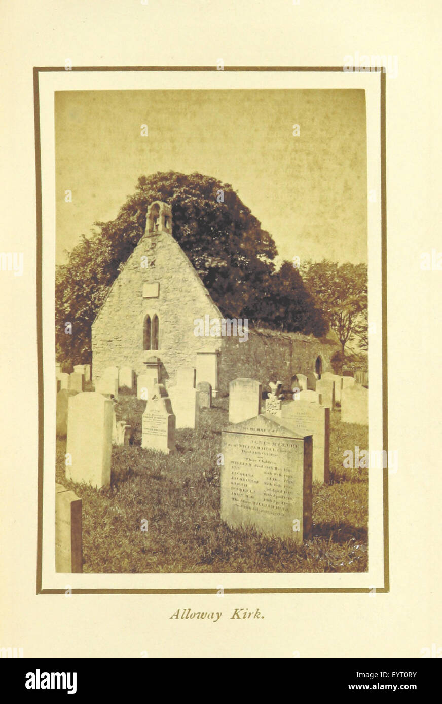 Ein Bild aus „The Poetical Works of Robert Burns“ mit fotografischen Illustrationen von G. W. Wilson und einer Präfatoriumsmitteilung von W. M. Rossetti, die das Leben und die Werke des schottischen Dichters zeigt. Stockfoto