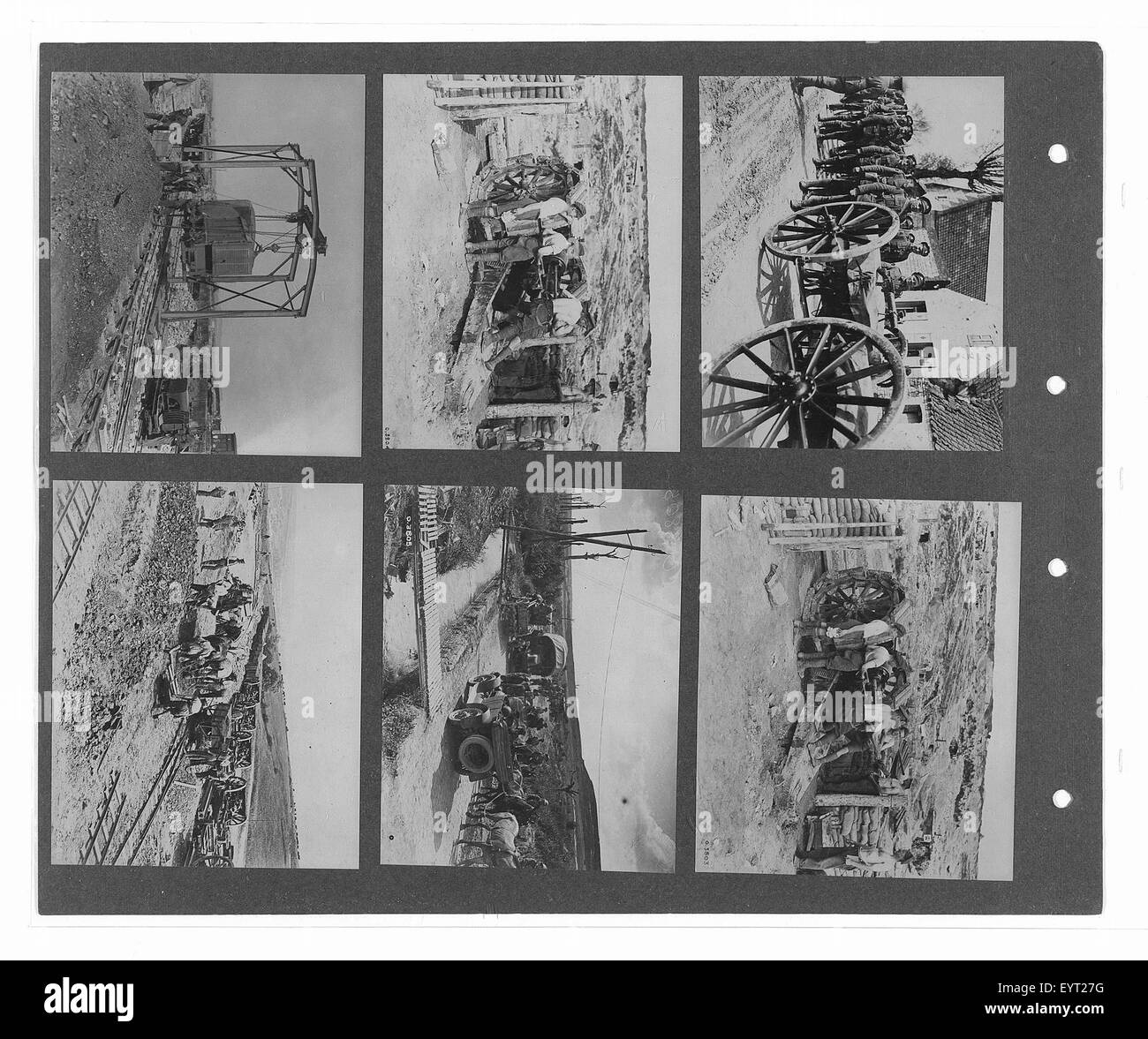 Bild aus dem „Canadian war Memorials Fund“, Band 4, mit offiziellen Kriegsfotos, die wahrscheinlich Schlüsselmomente aus der militärischen Beteiligung Kanadas im Ersten Weltkrieg darstellen Stockfoto