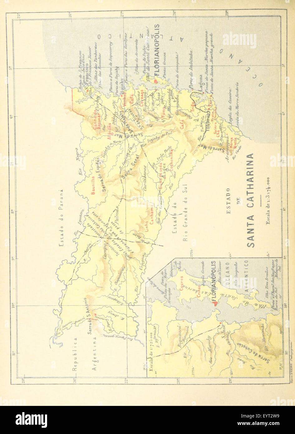 Chorographia do Brasil... Quinta Edição Illustrada com 23 Cartas, etc. Bild entnommen Seite 258 von "Chorographia do Brasil Stockfoto