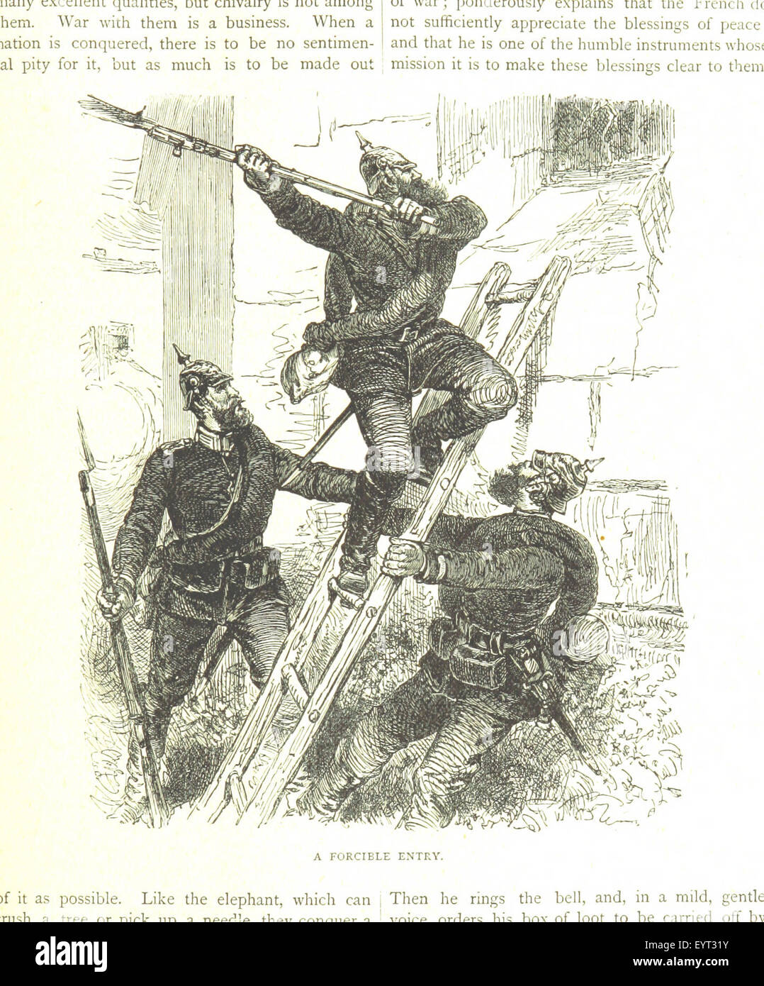 Foto von Seite 263 von „Cassell's History of the war between France and Germany“ mit Szenen oder militärischen Ereignissen aus dem Deutsch-Französischen Krieg von 1870–1871. Stockfoto
