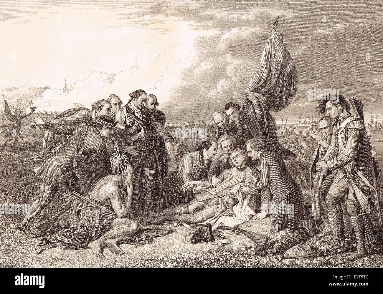 Tod des General Wolfe 1759 Stockfoto