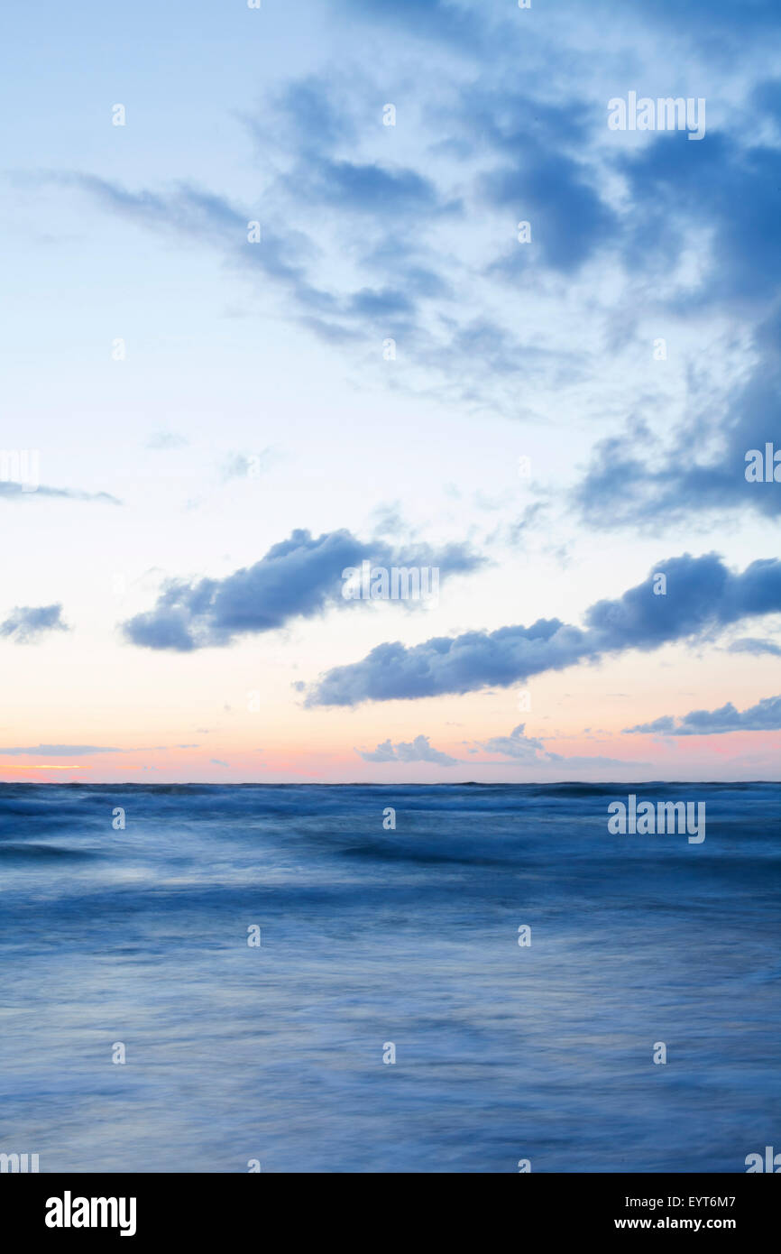 Die Ostsee nur nach Sonnenuntergang Stockfoto