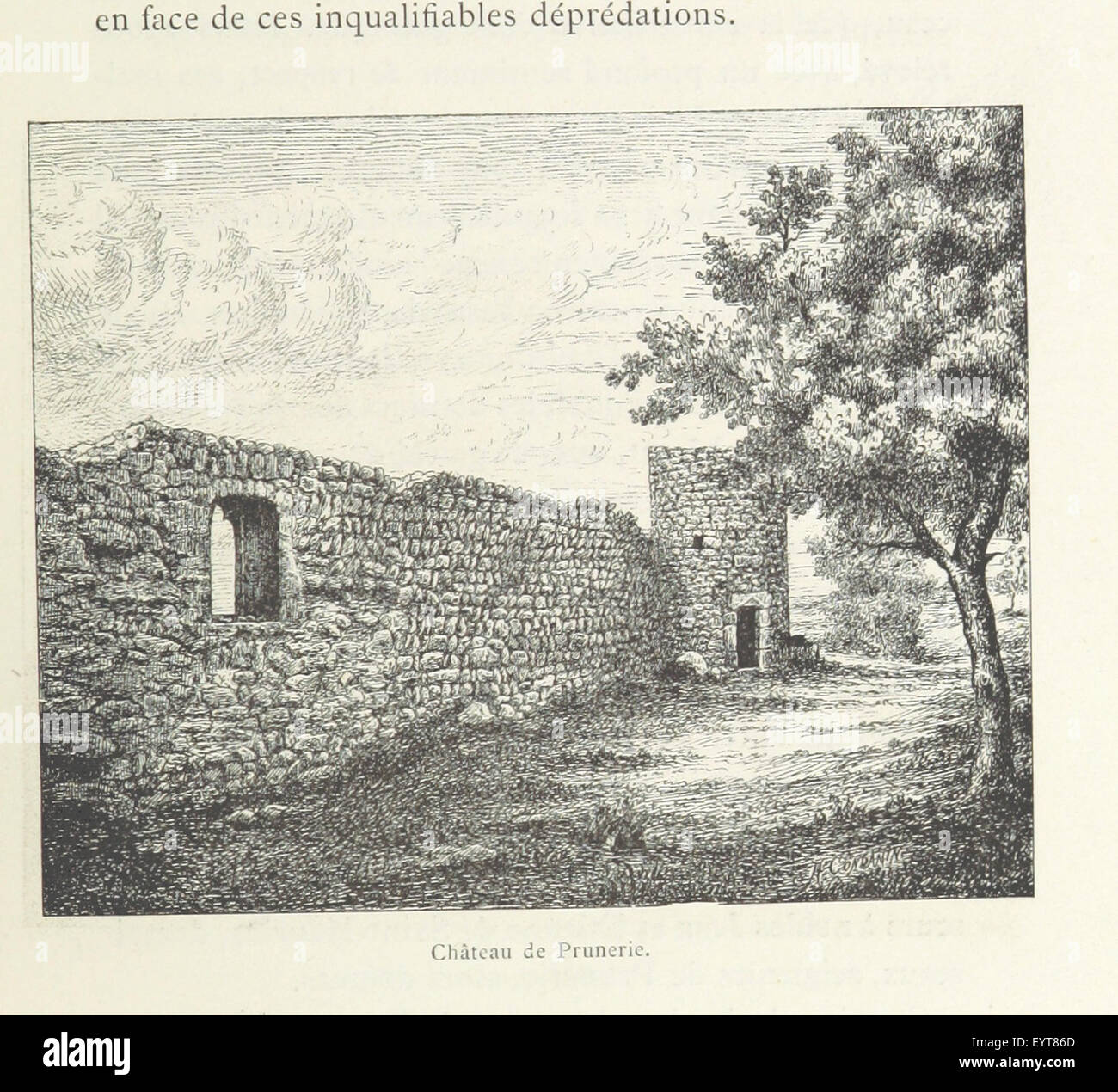 Ein Bild von Seite 387 der „Histoire de Saint-Bonnet-le-Château“, ein historisches Werk, das die Geschichte und Entwicklung von Saint-Bonnet-le-Château beschreibt, gemeinsam verfasst von James Condamin und Francois Langlois, zwei Priestern der Diözese Lyon. Stockfoto