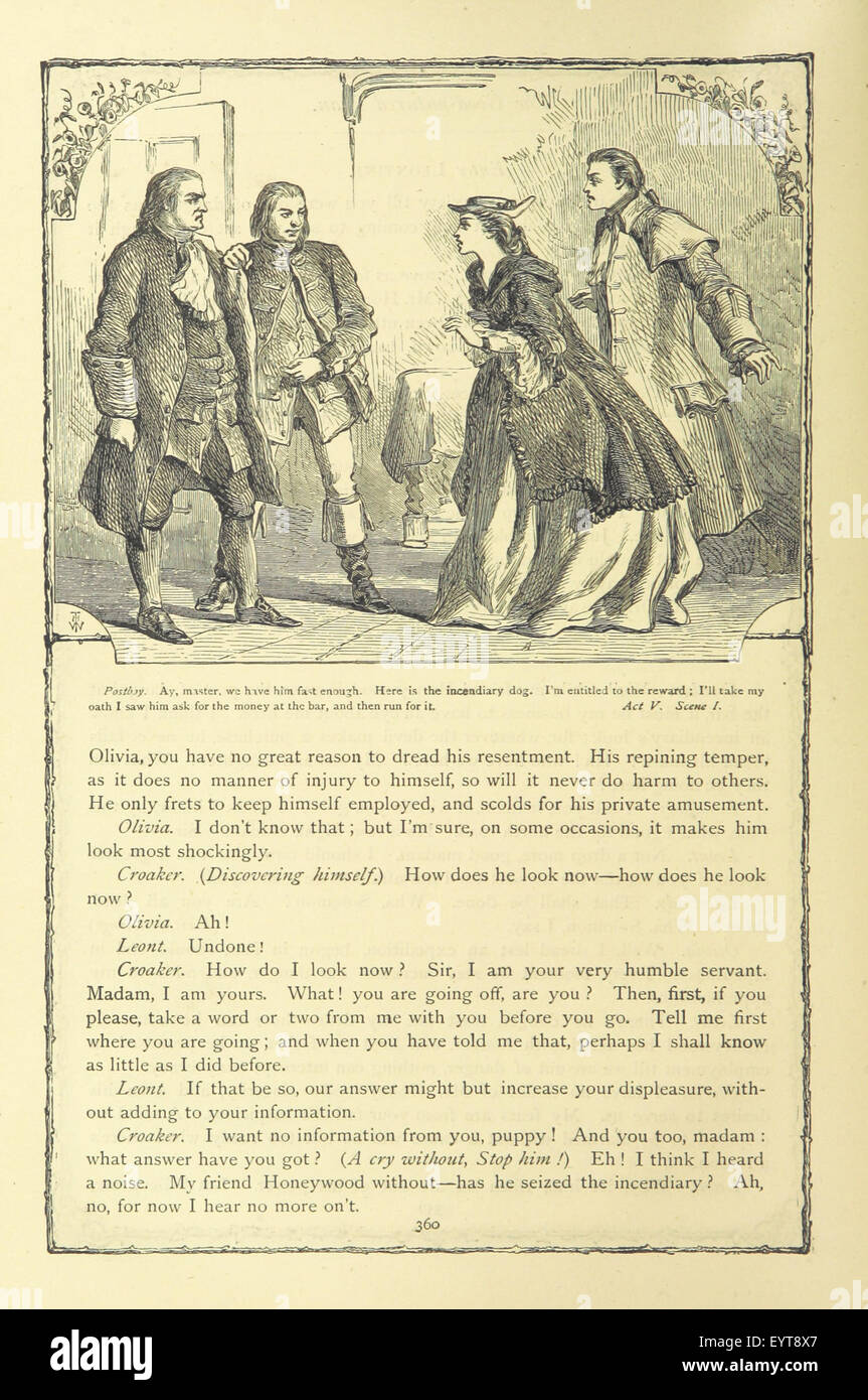 Bild entnommen Seite 410 von "die Werke von Oliver Goldsmith... Mit Einführungen, Notizen und ein Leben von Oliver Goldsmith, durch John Francis Waller' Bild entnommen Seite 410 von "die Werke von Oliver Stockfoto