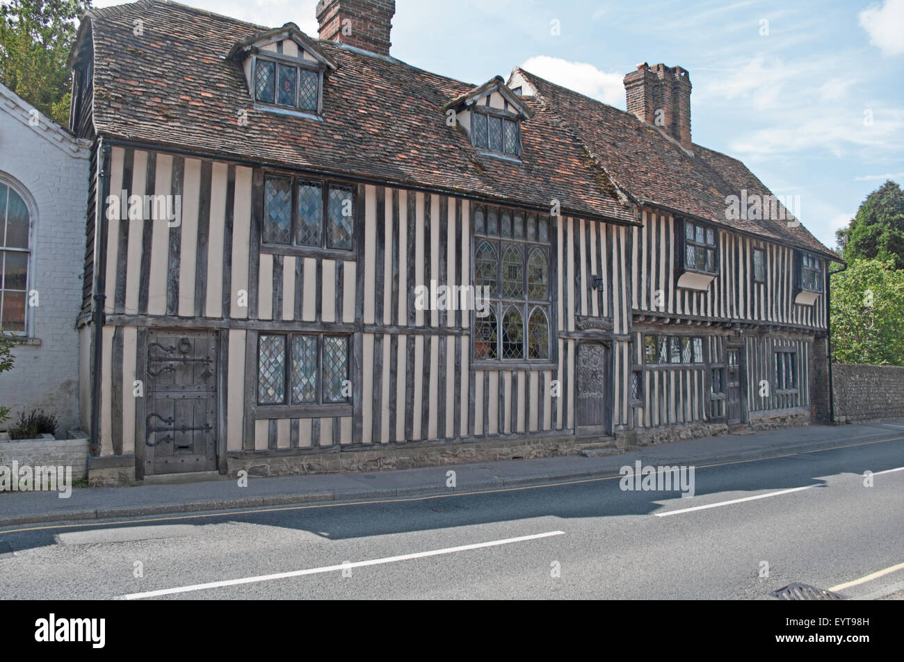 Otford, Kent, England, Fachwerk Gebäude High Street Stockfoto