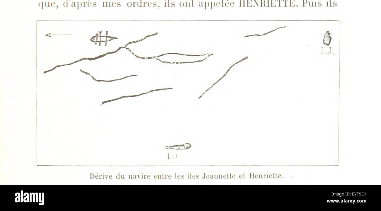 Abbildung Seite 431 entnommen "[The Voyage of die Jeannette.] Voyage De La Jeannette. Journal de l'Expédition Édité Par Les Soins De La Veuve de l'auteur Mme Emma de Long et Traduit de l ' Anglais Avec Son Erlaubnis par Frédéric Bernard. Ouvrage Con Bild entnommen Seite 431 von "[The Voyage of die Stockfoto