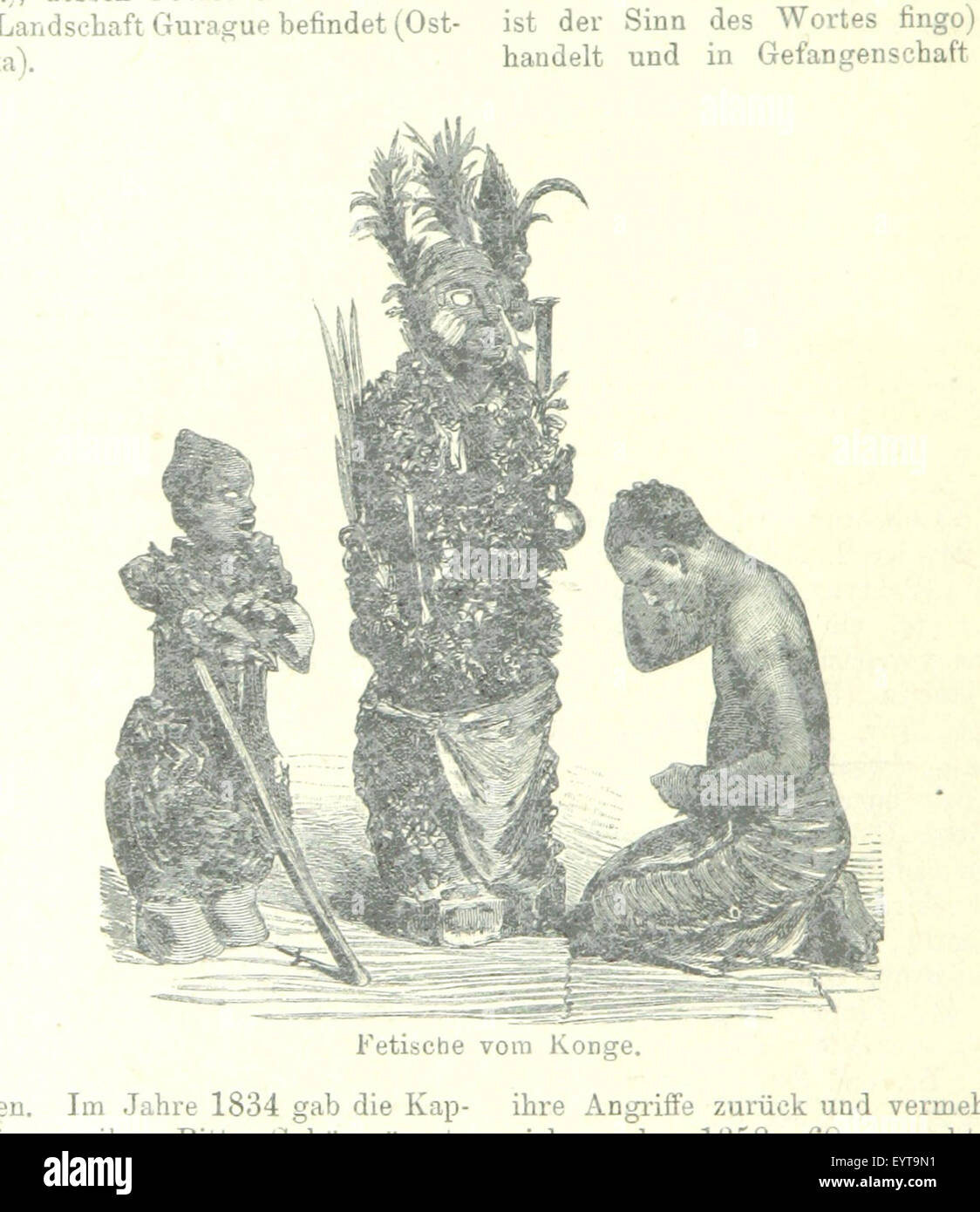 Ein Bild aus Afrika. Hand-Lexikon, eine umfassende Enzyklopädie Afrikas, einschließlich Karten, Illustrationen und detaillierten Informationen über afrikanische Länder, Kulturen und Geographie. Stockfoto