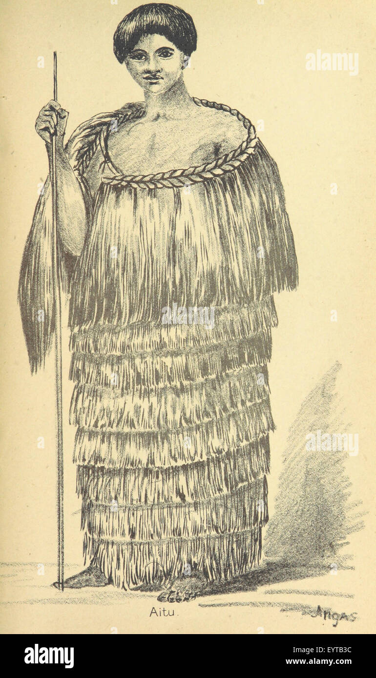 Illustrationen für Whites alte Geschichte von den Maori-Bild entnommen vorbereitet Seite 51 von "Illustrationen für Whites vorbereitet Stockfoto