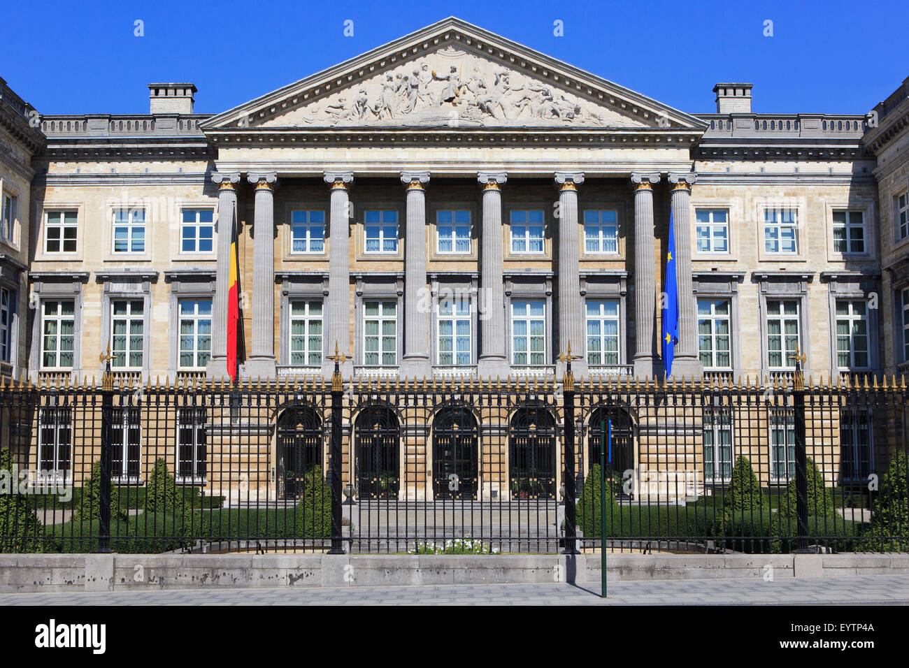 Palast der Nation (belgisches Bundesparlament), Brüssel, Belgien Stockfoto