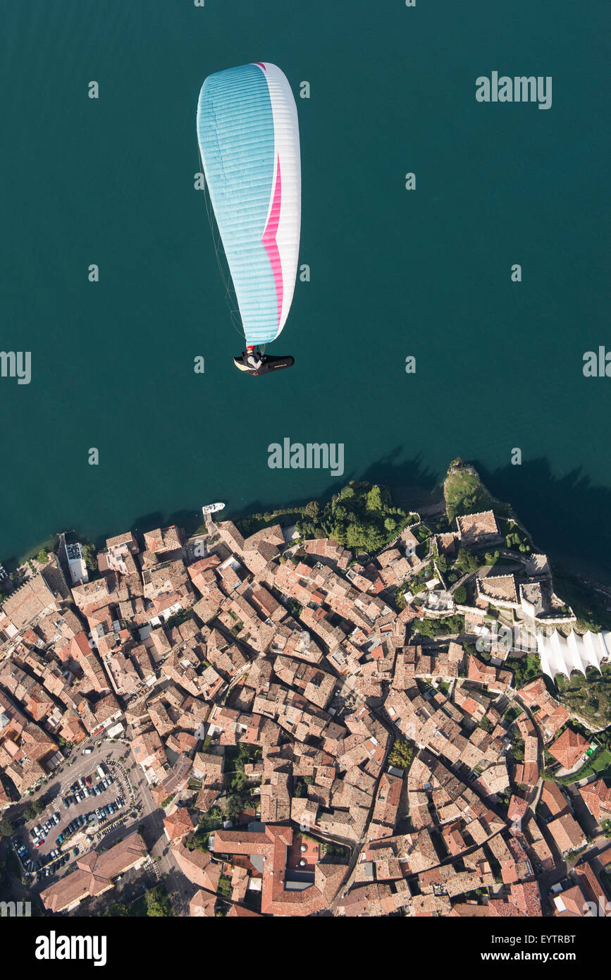 Gardasee, Gleitschirm, Italien, Malcesine, Monte Baldo Malcesine Stockfoto