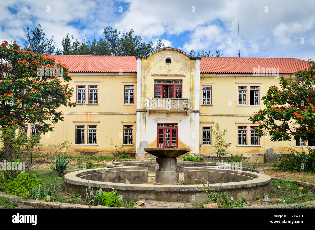 Katholische Mission Jau, Provinz Huila, Angola Stockfoto