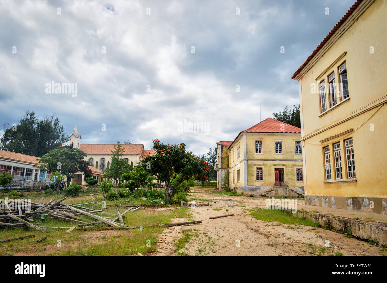 Katholische Mission Jau, Provinz Huila, Angola Stockfoto