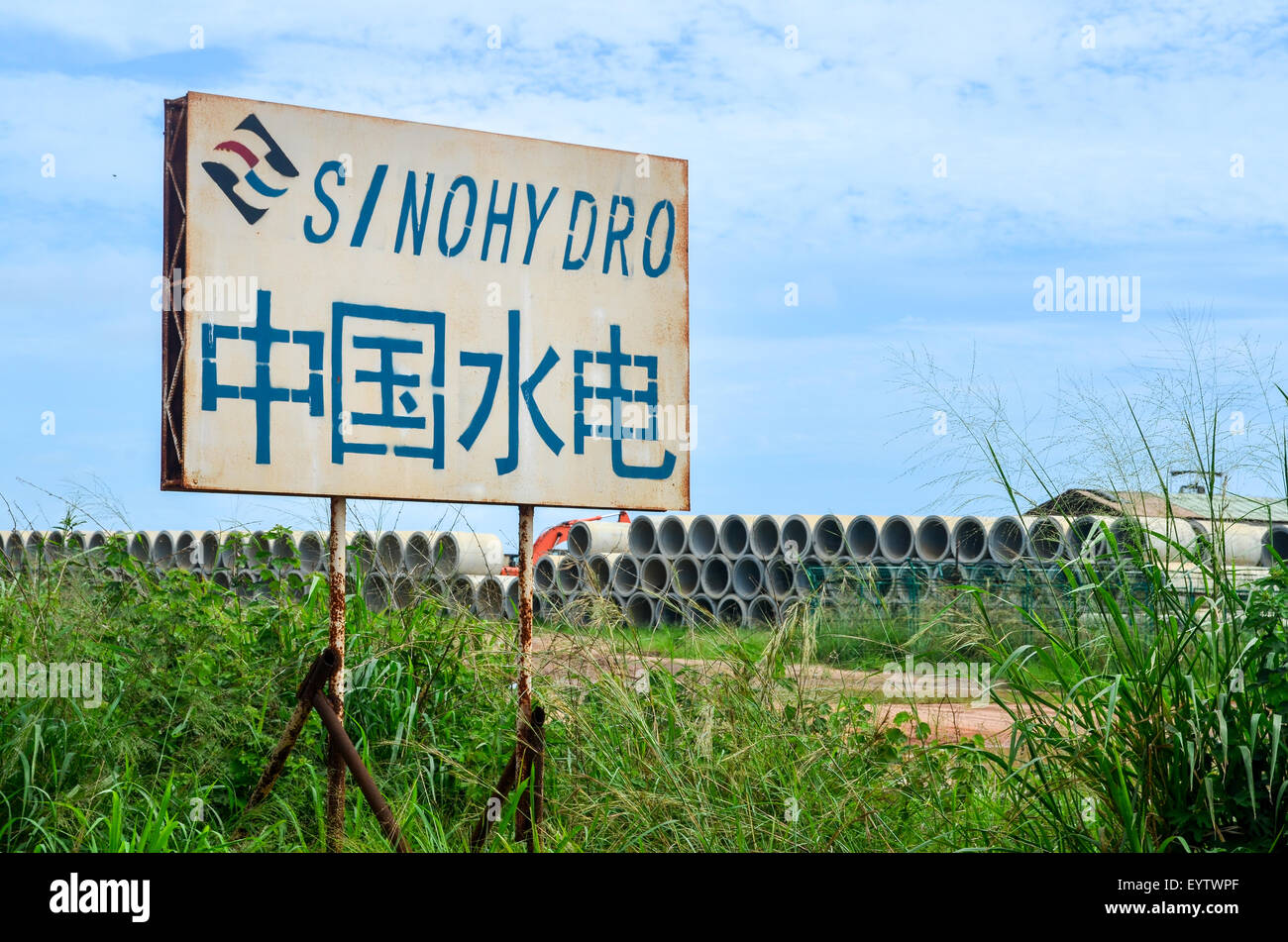 Sinohydro in Afrika (Provinz ZAire, Angola) Stockfoto