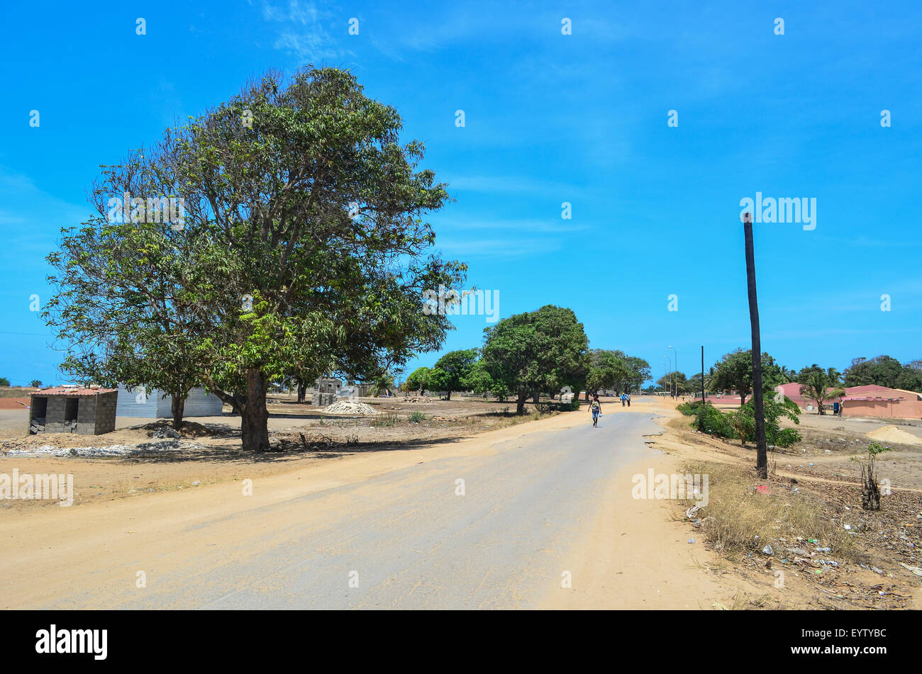 Stadt von Ambriz, Angola Stockfoto
