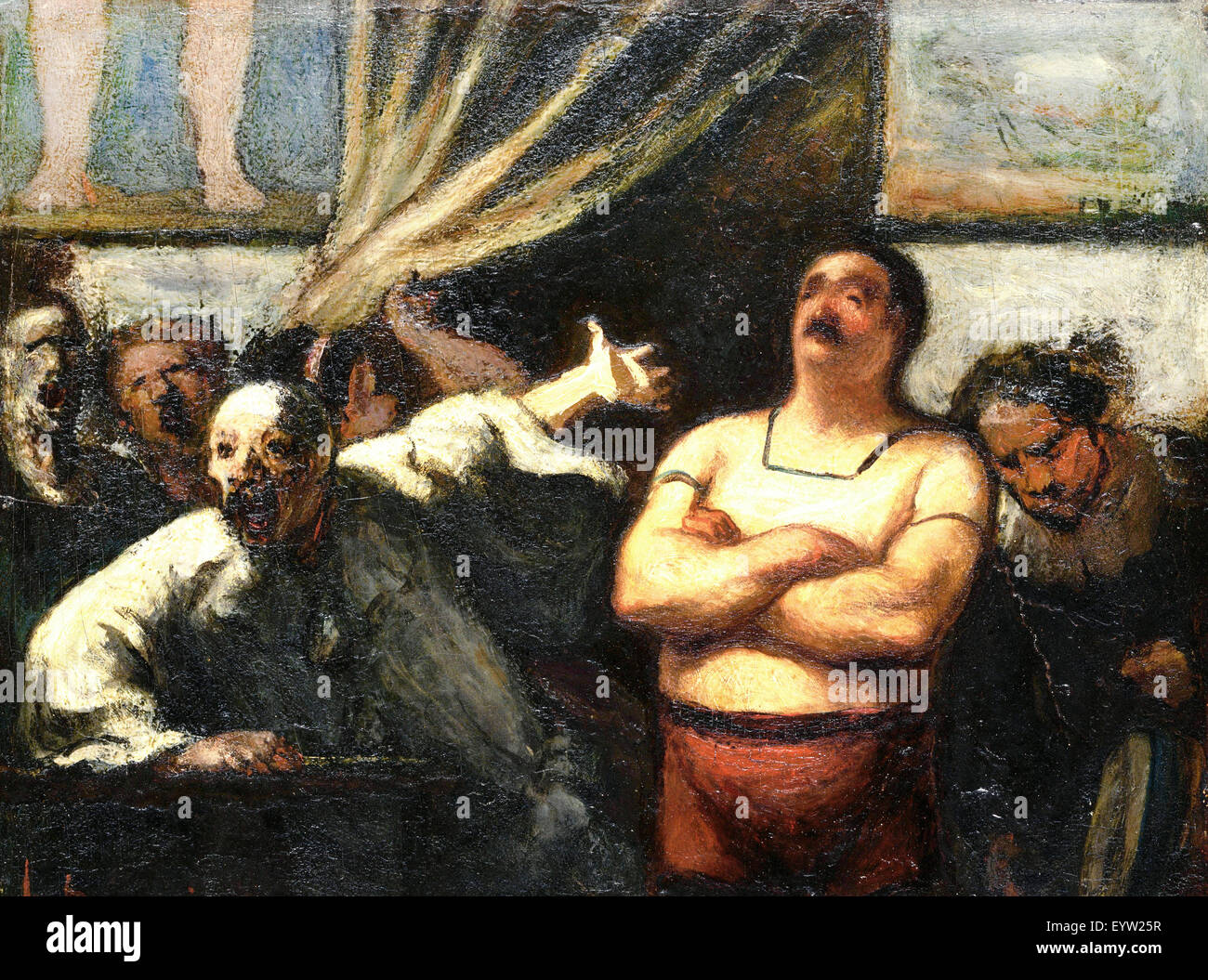 Honoré Daumier, der starke Mann ca. 1865. Öl auf Holz. Die Phillips Collection, Washington, D.C., USA. Stockfoto