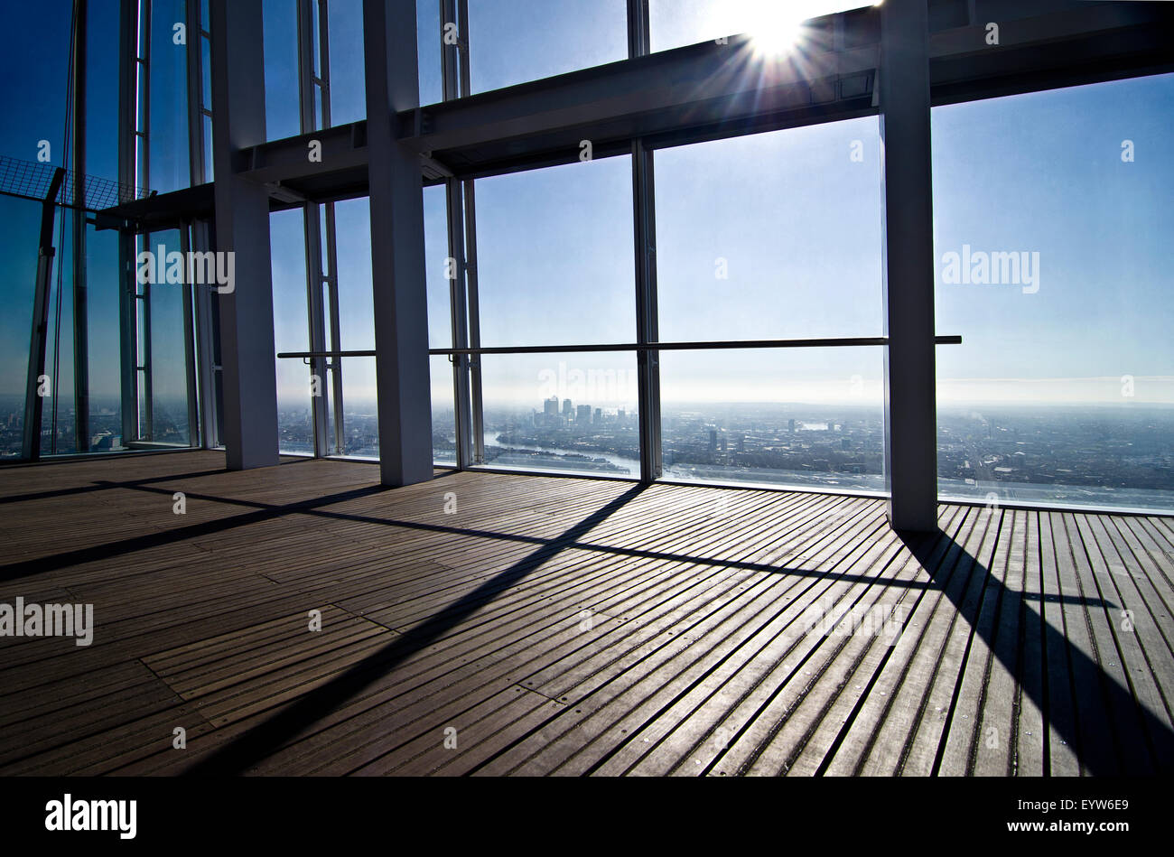 Die Aussicht von der shard Stockfoto