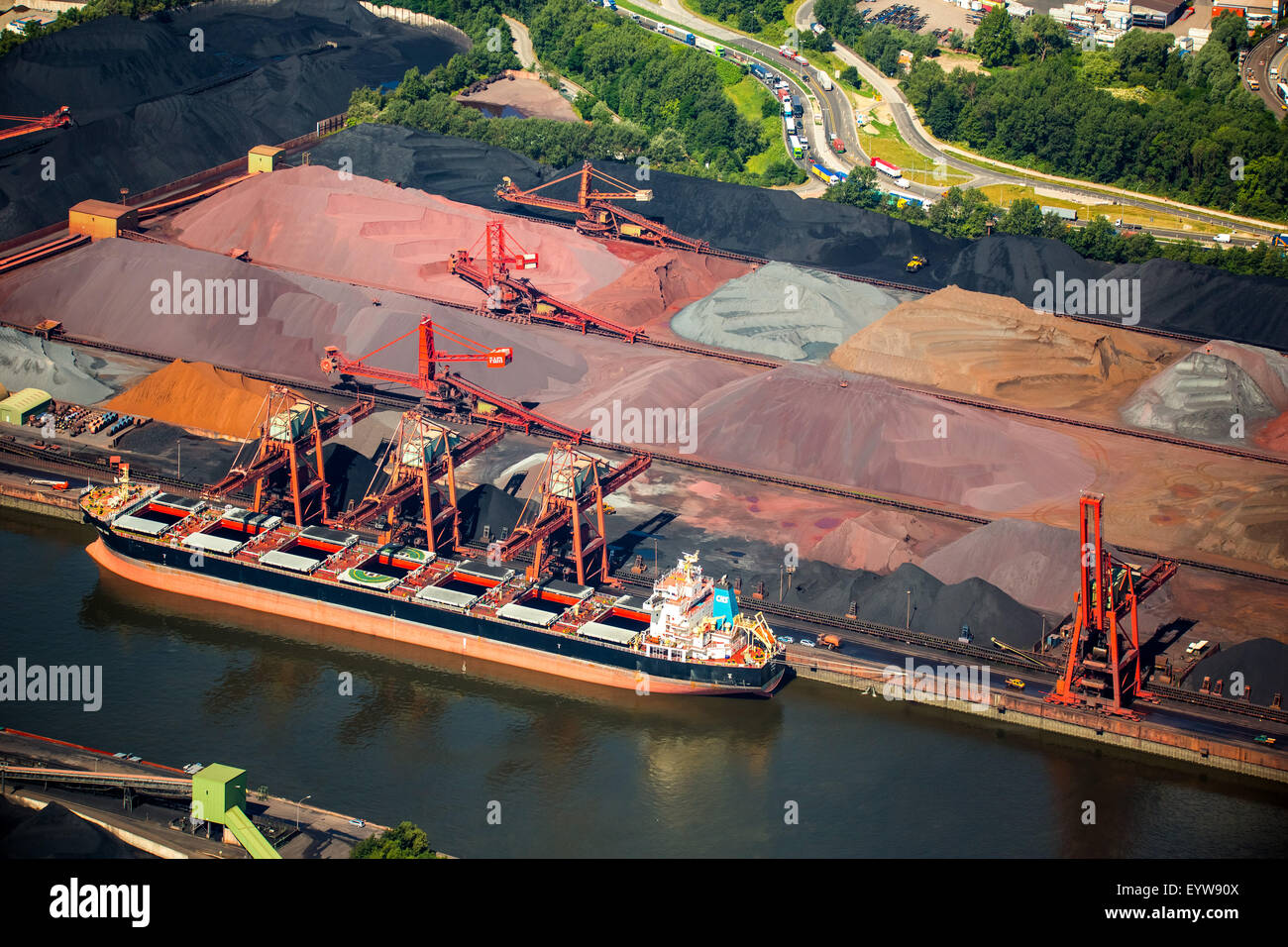 Bulk, Sandauhafen, Hansa-Hafen, Hamburger Hafen, Elbe, Hamburg, Deutschland Stockfoto