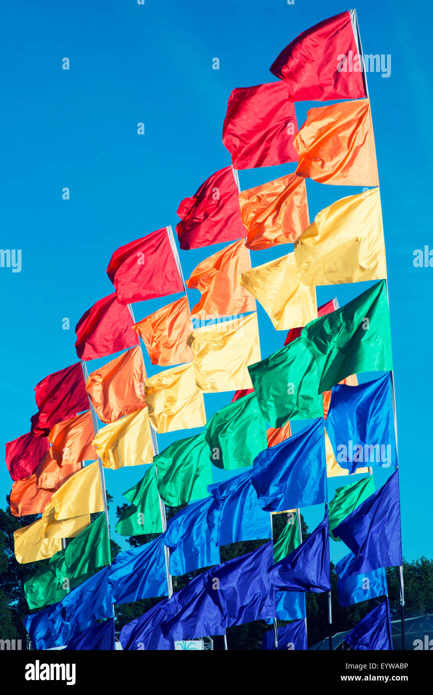 Gay Pride Regenbogenfahnen Stockfoto