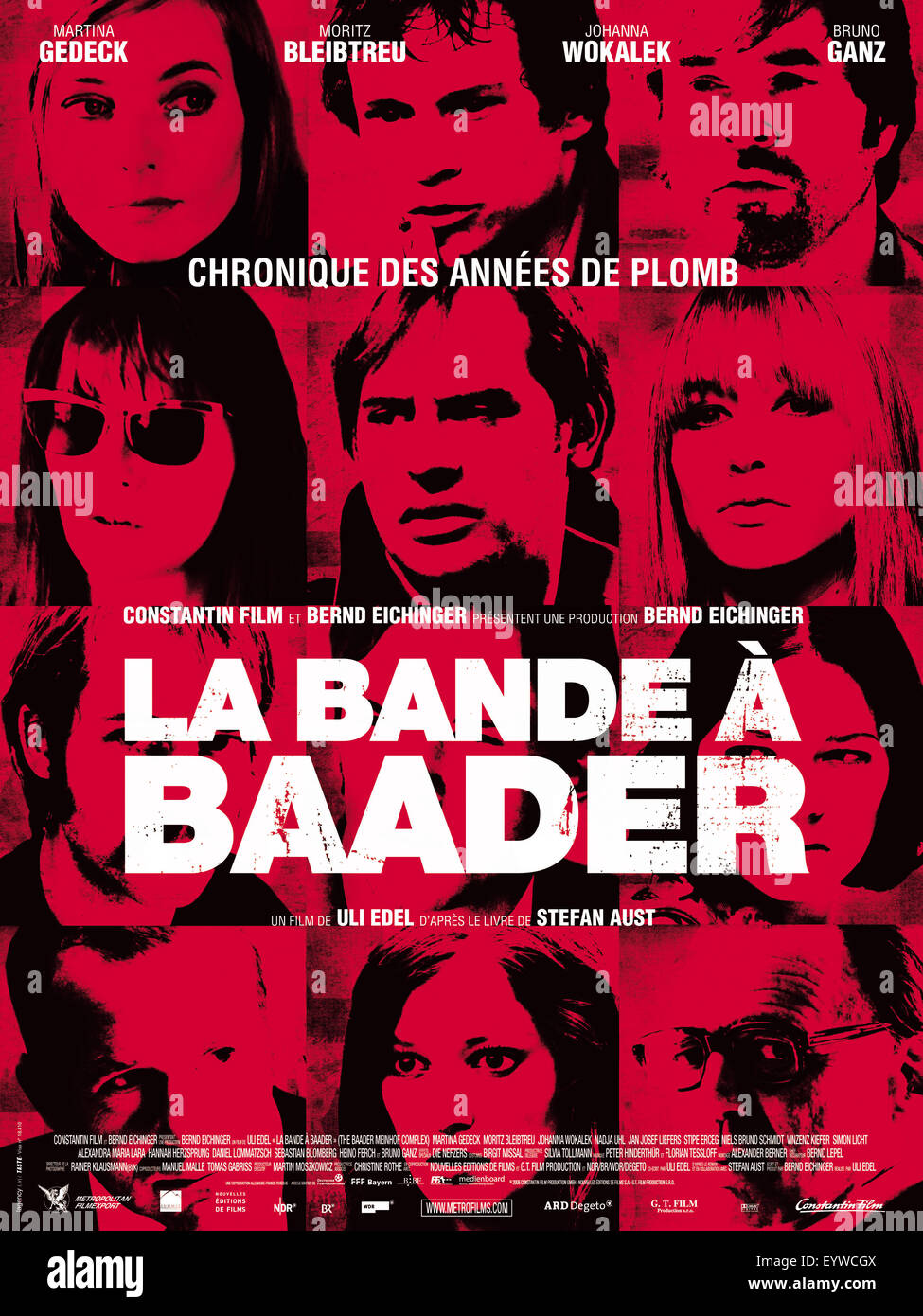 "Der Baader Meinhof Komplex Der Baader Meinhof Komplex Jahr: 2008 Deutschland Regie: Uli Edel Film Poster Stockfoto