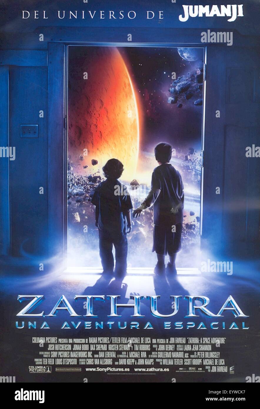 Zathura: Ein Abenteuer im Weltraum; Jahr: 2005 USA; Regie: Jon Favreau; Josh Hutcherson, Jonah Bobo; Filmplakat (Sp) Stockfoto