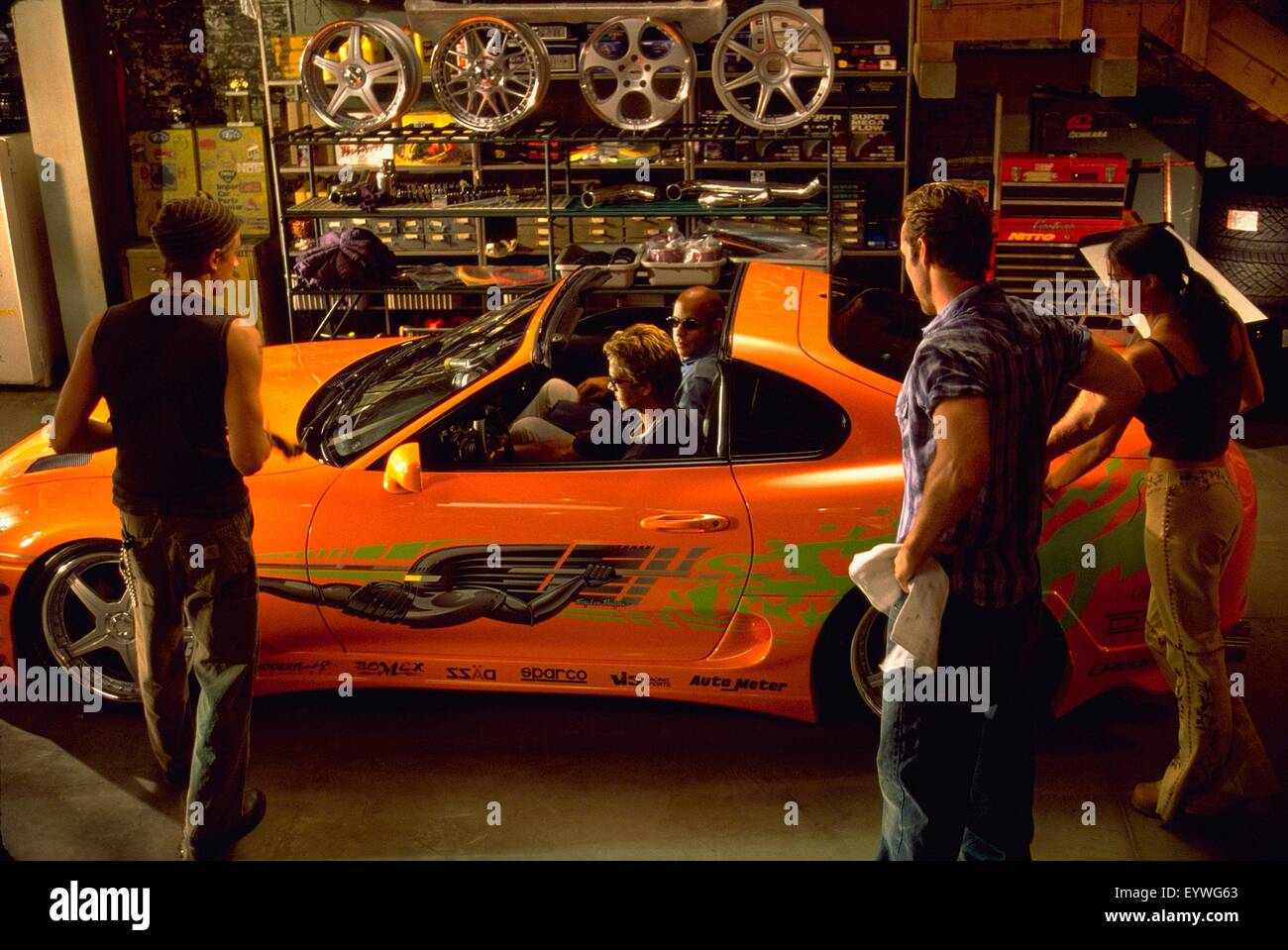 The Fast and the Furious; Jahr: 2001 USA; Regie: Rob Cohen; Vin Diesel, Paul Walker, Michelle Rodriguez; Foto: Foto: Bob Marschak Stockfoto