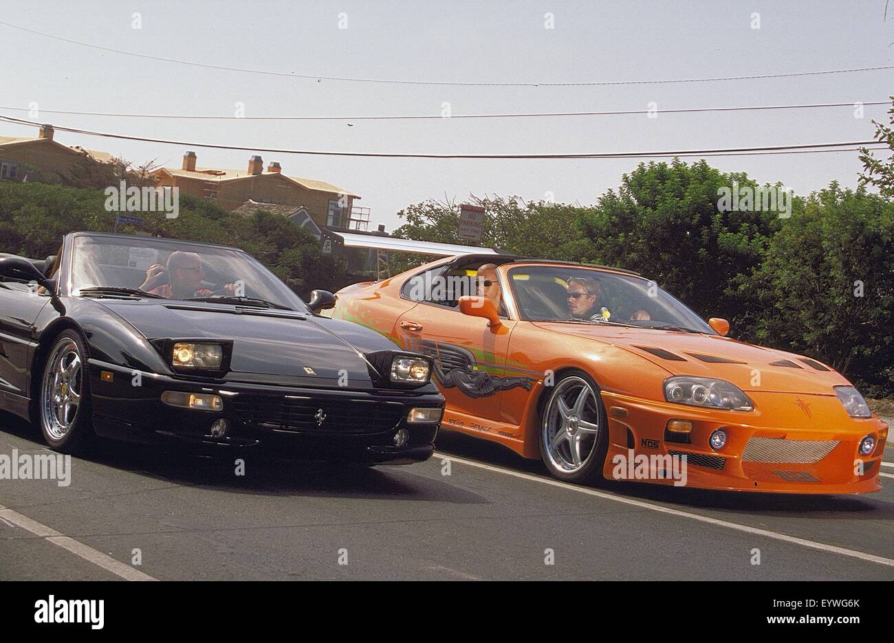 The Fast and the Furious; Jahr: 2001 USA; Regie: Rob Cohen; Vin Diesel, Paul Walker; Foto: Bob Marschak Stockfoto
