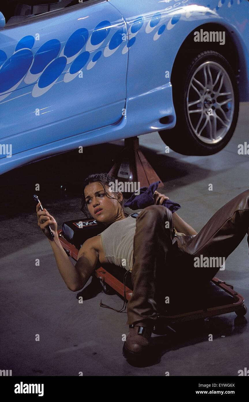 The Fast and the Furious; Jahr: 2001 USA; Regie: Rob Cohen; Michelle Rodriguez; Foto: Bob Marschak Stockfoto