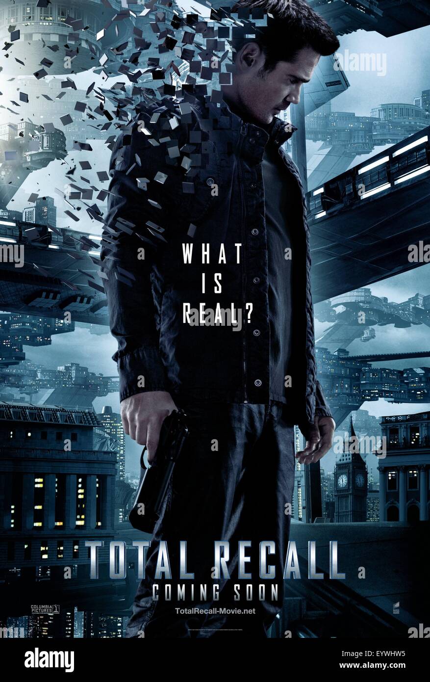 Total Recall; Jahr: 2012 USA; Regie: Len Wiseman; Colin Farrell; Filmplakat (USA) Stockfoto