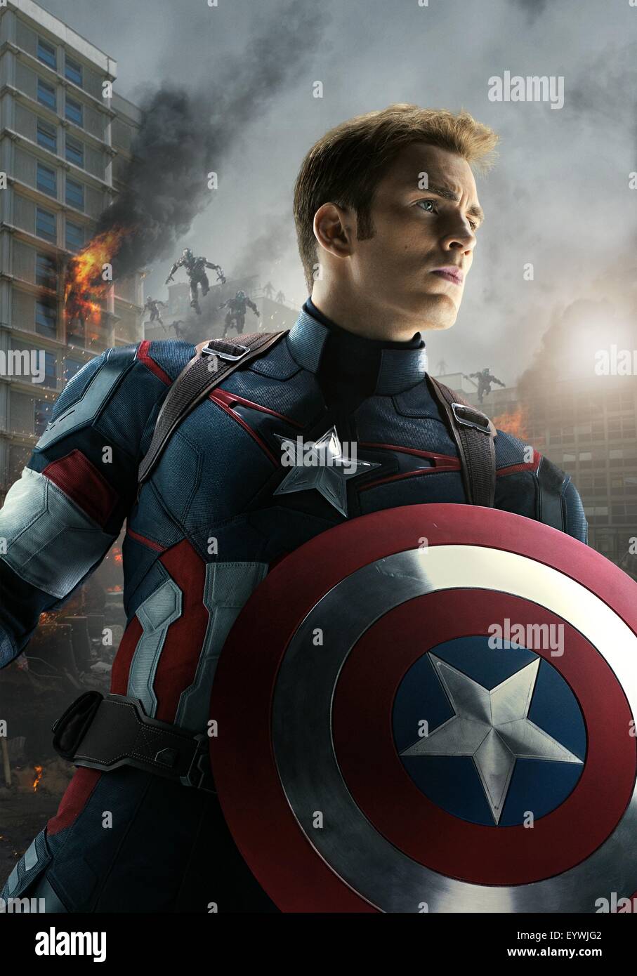 The Avengers: Alter von Ultron; Jahr: 2015 USA; Regie: Joss Whedon; Chris Evans; Filmplakat (textlose) Stockfoto
