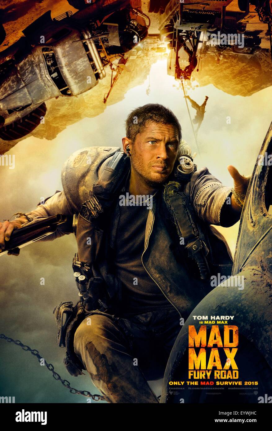 Mad Max: Fury Road; Jahr: 2015 USA / Australien; Regie: George Miller; Tom Hardy; Filmplakat (USA) Stockfoto