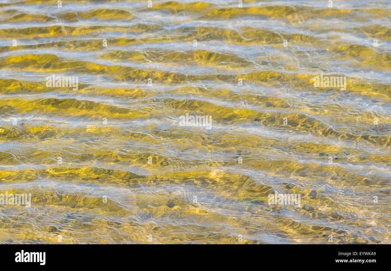 Natürlichen Hintergrund - Wellen an einem Fluss Stockfoto