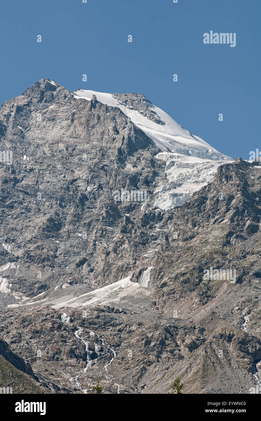 Gletscher im Gran Paradiso Nationalpark Berge. Aosta-Tal. Graian Alpen. Italien. Stockfoto