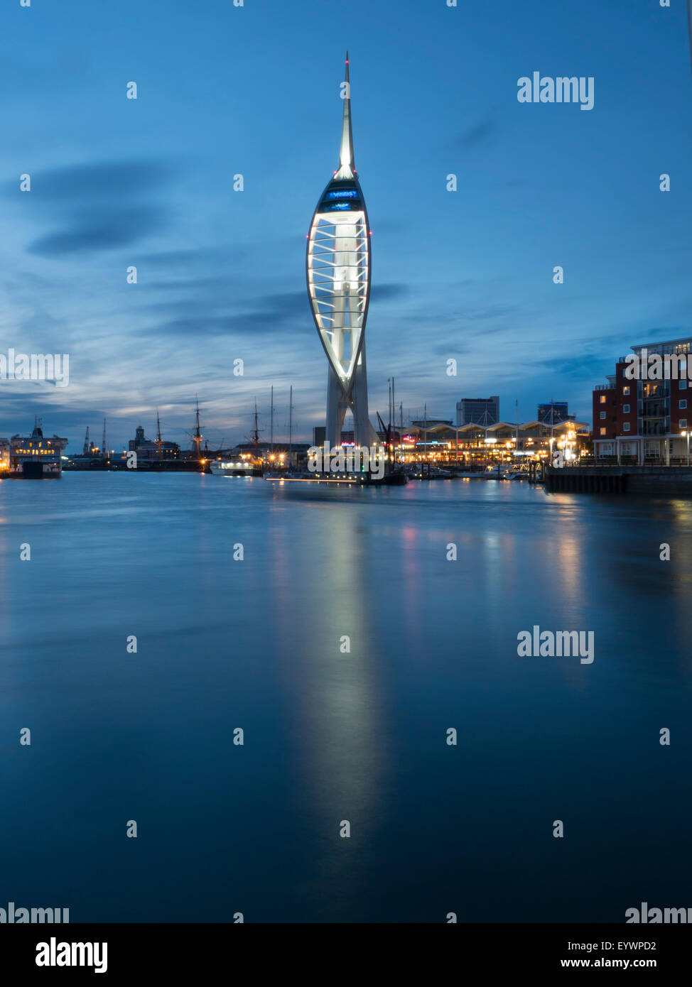 Spinnaker Tower, Portsmouth, Hampshire, England, Vereinigtes Königreich, Europa Stockfoto