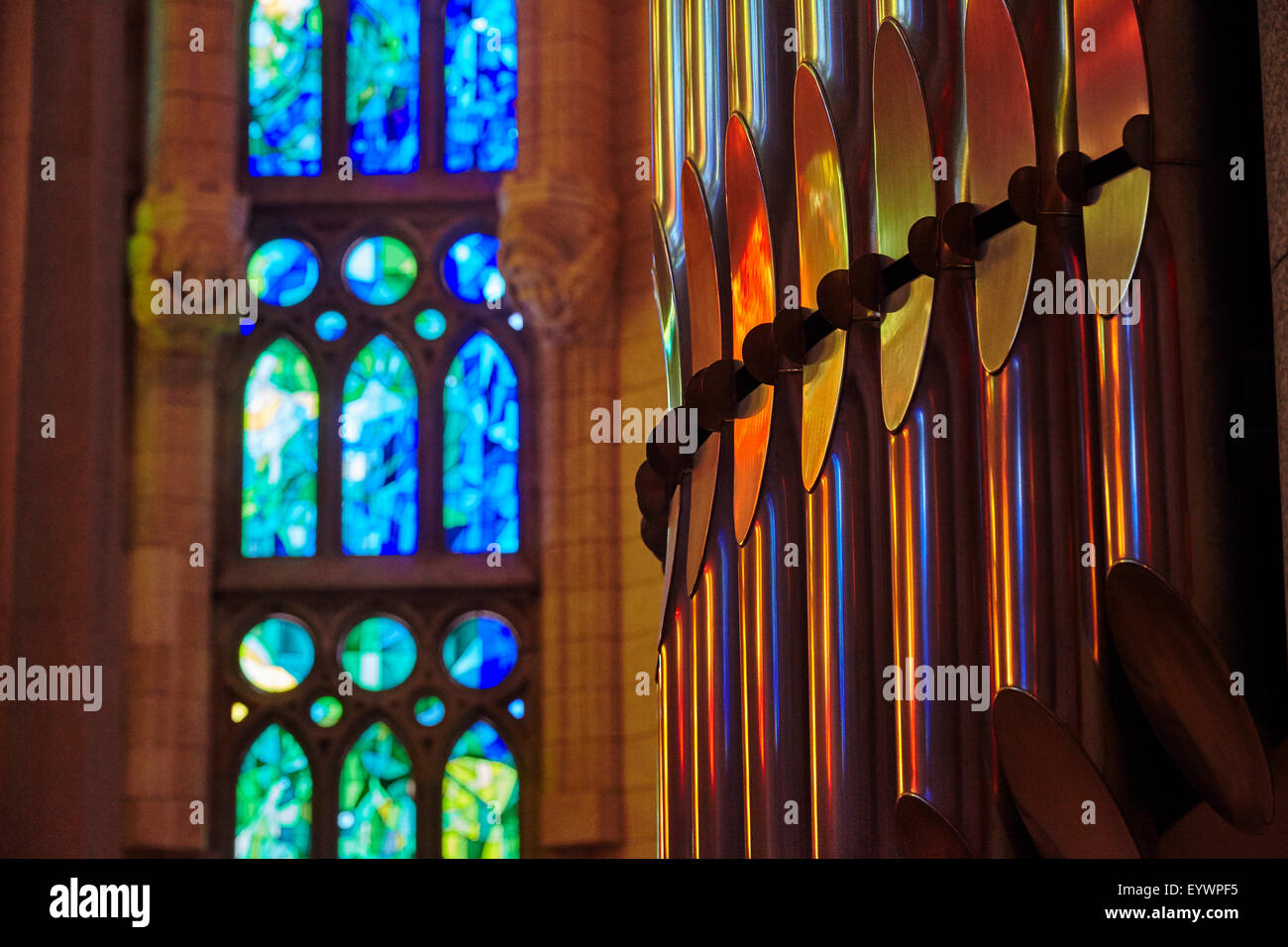 Sagrada Familia, UNESCO-Weltkulturerbe, Barcelona, Katalonien, Spanien, Europa Stockfoto