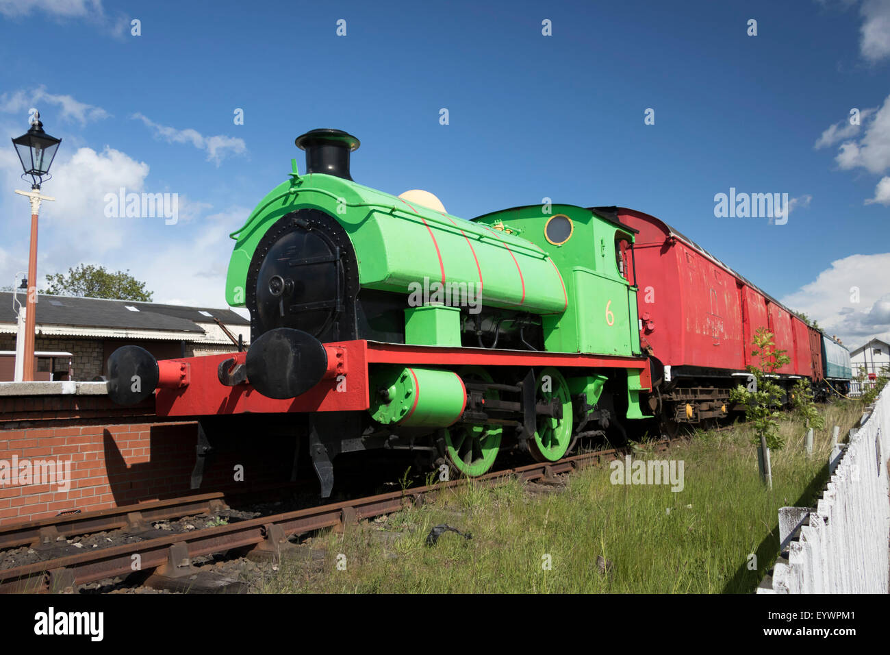 Percy Sattel Tank Lokomotive, Bo'ness, Schottland, Vereinigtes Königreich, schottische Museumsbahnen, Europa Stockfoto