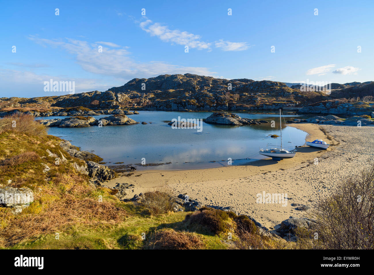 Ardtoe Strand, Ardnamurchan Halbinsel, Lochaber, Highlands, Schottland, Vereinigtes Königreich, Europa Stockfoto
