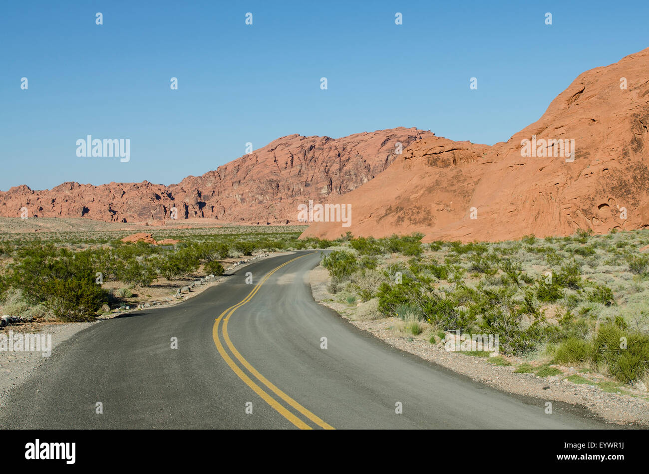 Valley of Fire State Park außerhalb von Las Vegas, Nevada, Vereinigte Staaten von Amerika, Nordamerika Stockfoto