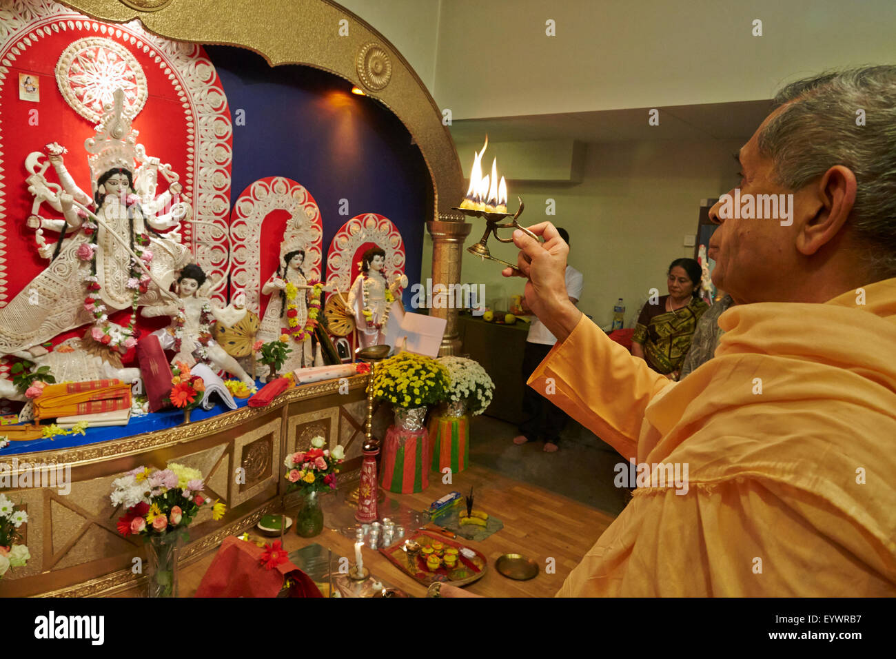 Durga Puja-Feier in Paris, Frankreich, Europa Stockfoto