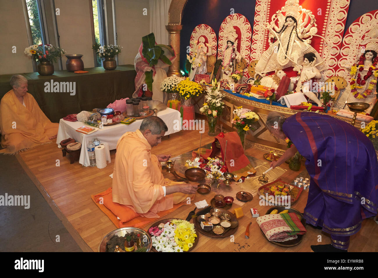 Durga Puja-Feier in Paris, Frankreich, Europa Stockfoto