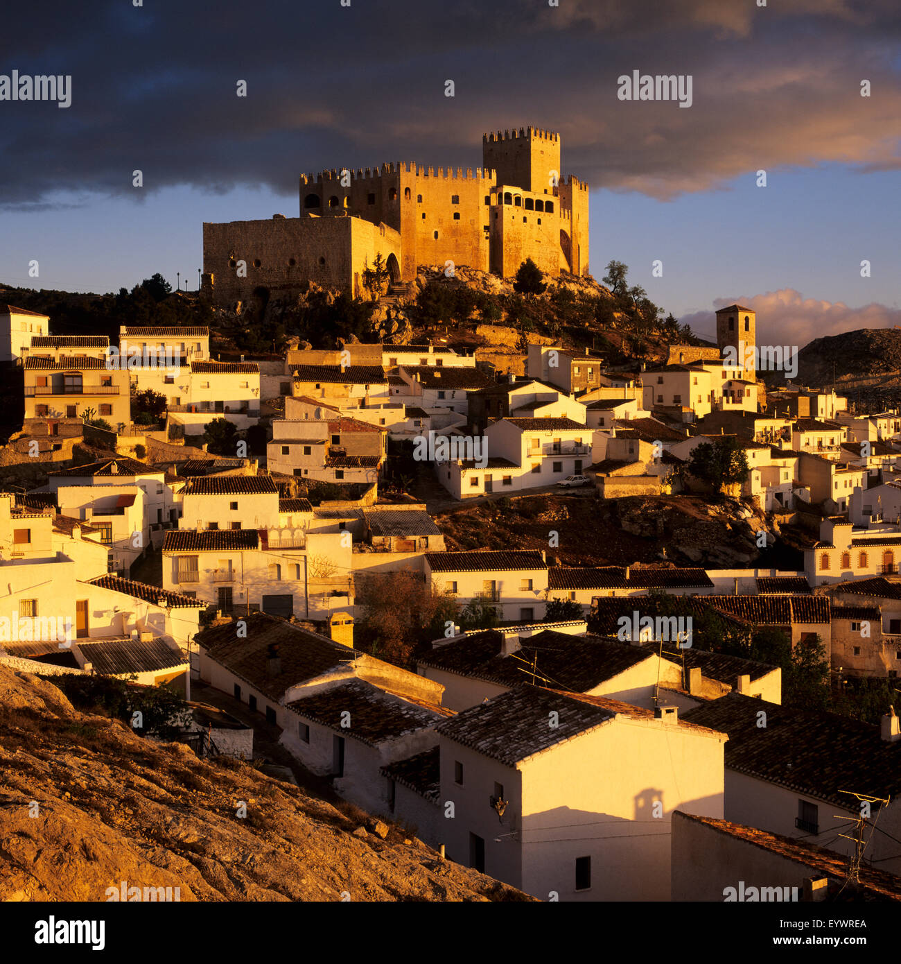 Renaissance Schloss und Stadt, Velez Blanco, Almeria, Andalusien, Spanien, Europa Stockfoto