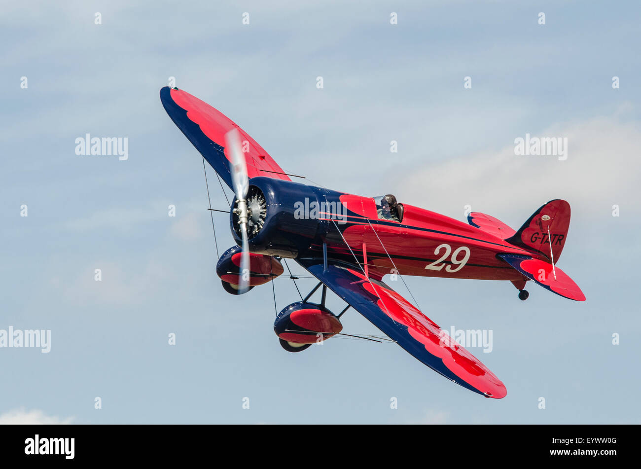 Curtiss Wright Travel Air Geheimnis Schiff Replik G-TATR am alten Buckenham Stockfoto