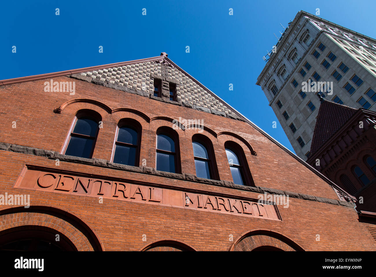 Historischen Zentralmarkt in Penn Square, Stadt Lancaster, PA. Stockfoto