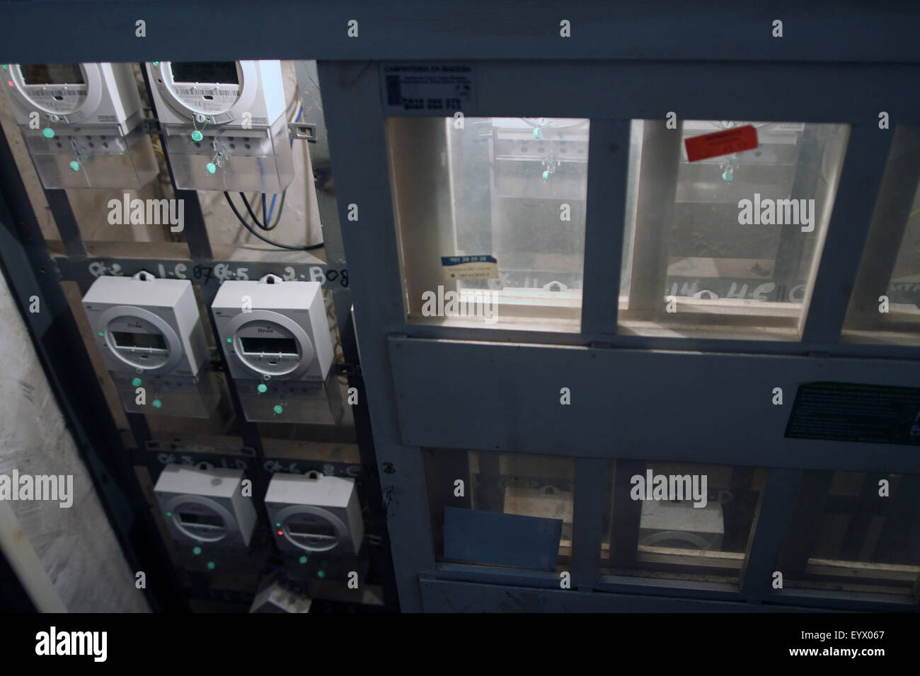 Spanische Smart Meter Stockfoto