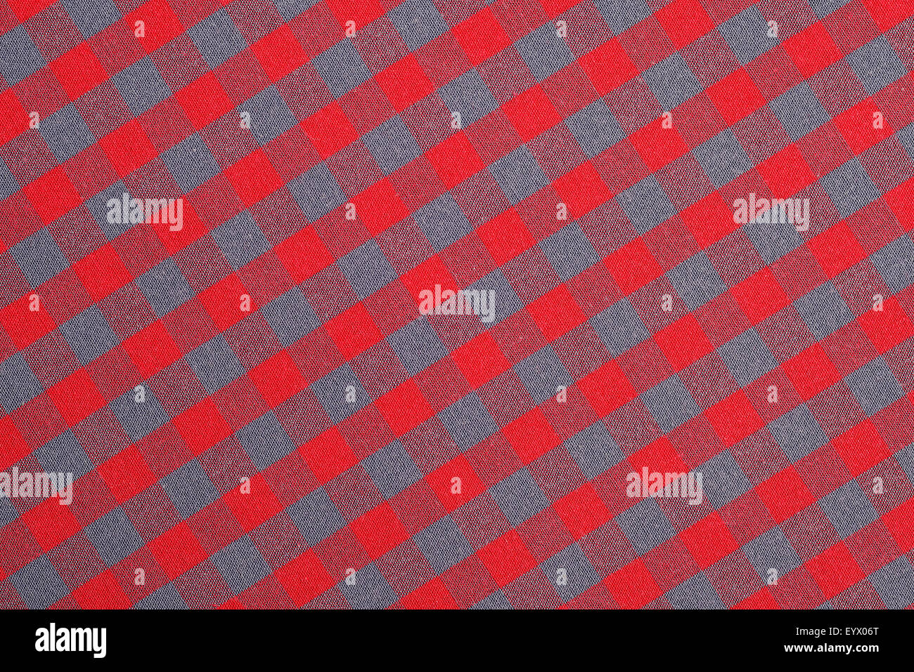 Rote und graue Plaid Stockfoto