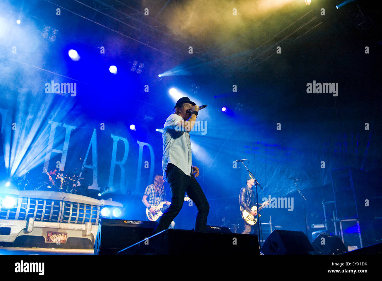 01.08.2015, Schweiz, Tenero, Gotthard Band Konzert Stockfoto